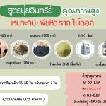 สูตรปุ๋ยอืนทรีย์คุณภาพสูง เหมาะกับพืชหัว พืชราก ไม้ดอก